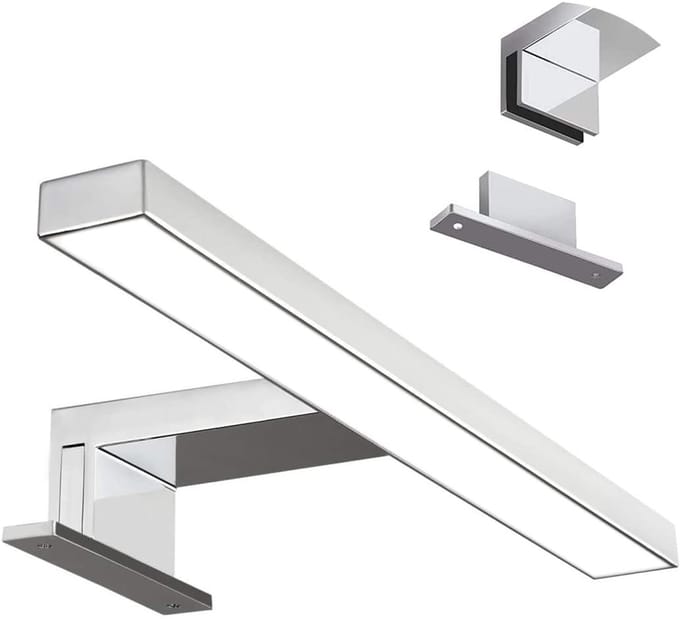 Moderne Ledspiegellamp voor Badkamer - 30 cm - IP44 - Niet Dimbaar - Natuurlijk en Koud Wit Licht