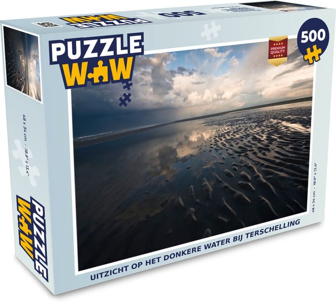 Puzzel Uitzicht op het donkere water bij Terschelling - Legpuzzel - Puzzel 500 stukjes