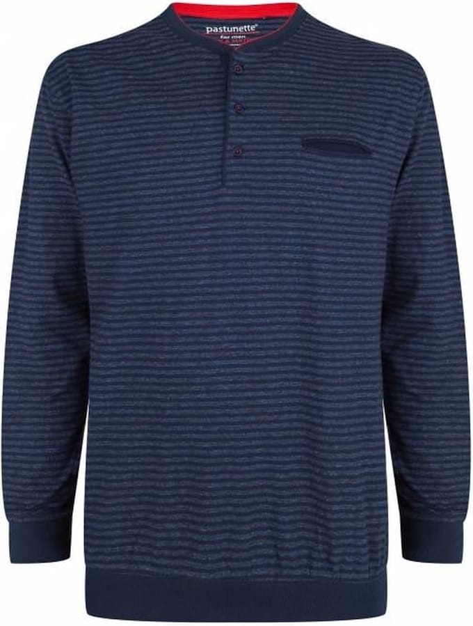 Shirt Pastunette - gestreept - blauw - lange mouwen - maat S