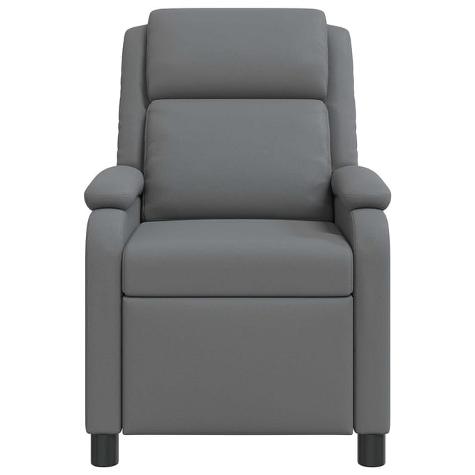 vidaXL - Recliner - Grijs - Kunstleer