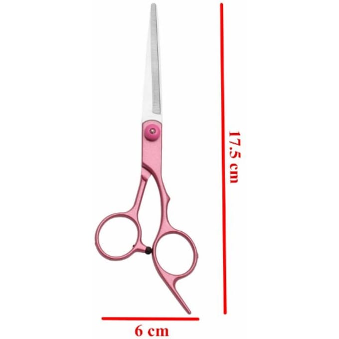 Ciseaux de coiffure professionnels, ciseaux amincissants pour coupe, salon de coiffure, apprenti, ciseaux de coiffure à domicile 17.5cm rouge rose
