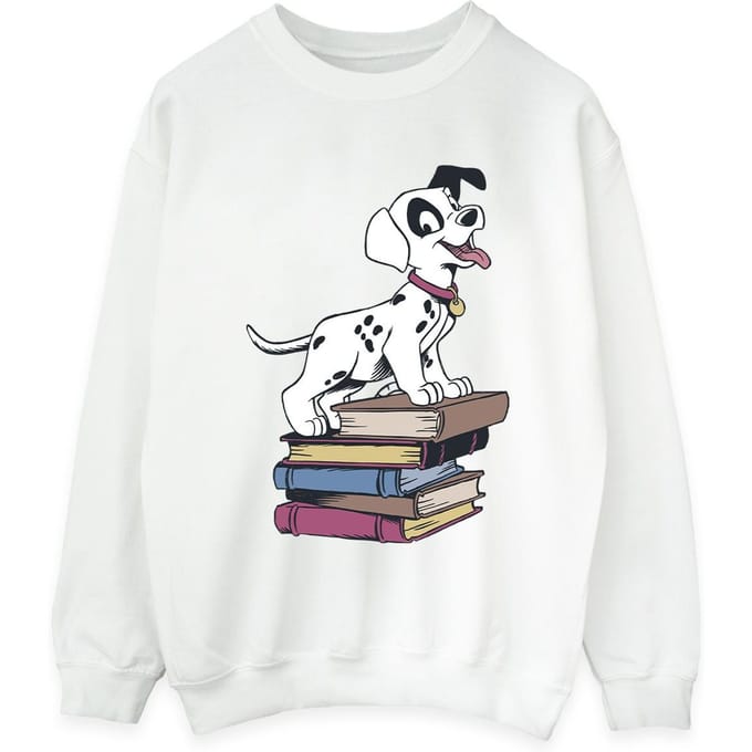 Disney Dames/Dames 101 Dalmatiërs Boeken Sweatshirt (Wit)