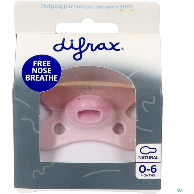 Difrax Fopspeen Special Edition Natural Rose Quartz 0-6m 1 Speen