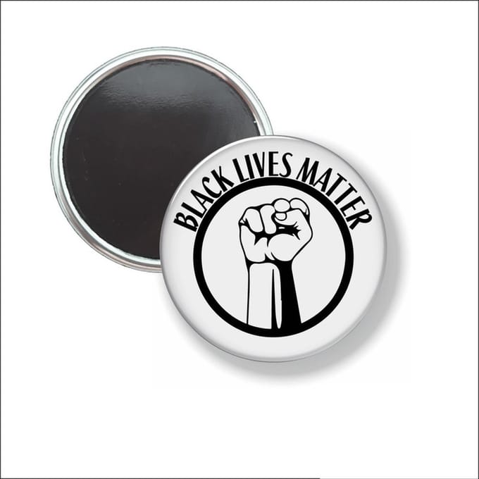 Button Met Magneet 58 MM - Black Lives Matter - NIET VOOR KLEDING