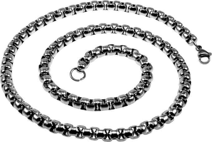 59cm x 6mm Jaseron Ketting Unisex - Roestvrij Staal - Schakelketting