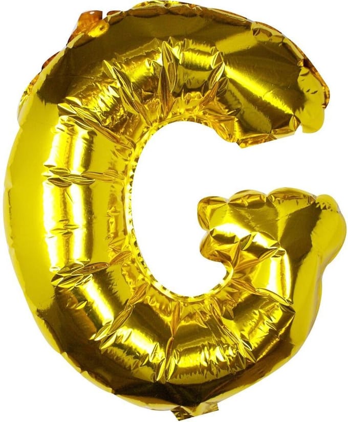 Ginger Ray Pick & Mix - Folieballon letter G - goud