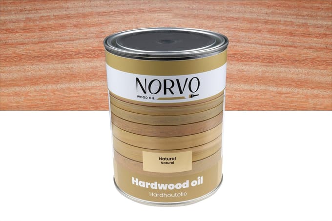 Wovar Norvo | Hardhoutolie Naturel | 1 liter | Per Stuk