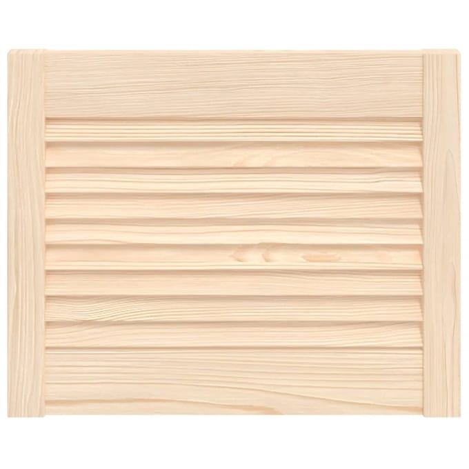vidaXL - Kastdeur - met - lamellen - 39,5x49,4 - cm - massief - grenenhout