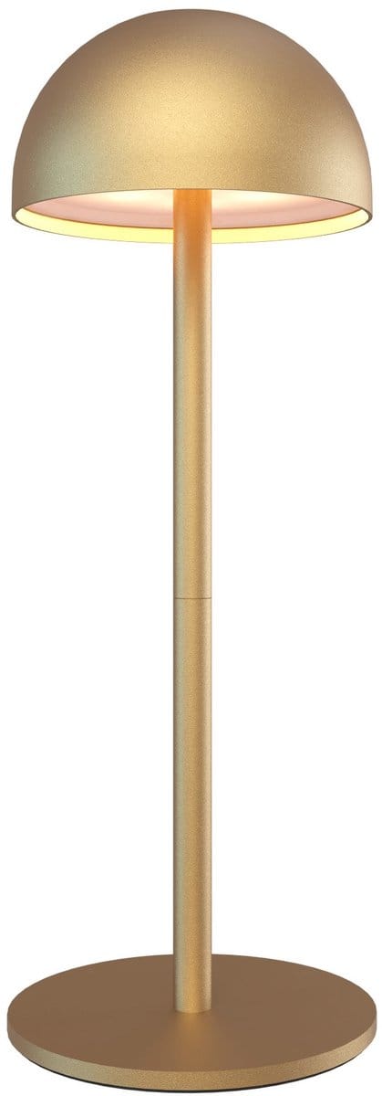 Ledvion - Oplaadbare Tafellamp Vita - LED - Goud - Dimbaar - IP54 - USB