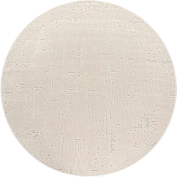 Binnen- en buitenkleed Cotara crème 160 cm rond