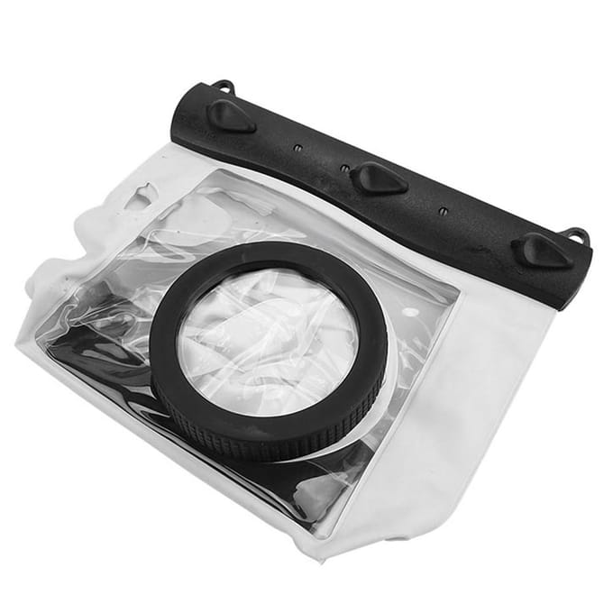 Tteoobl Waterdichte Duik Case Tas 20M voor Nikon DSLR Camera's White wit