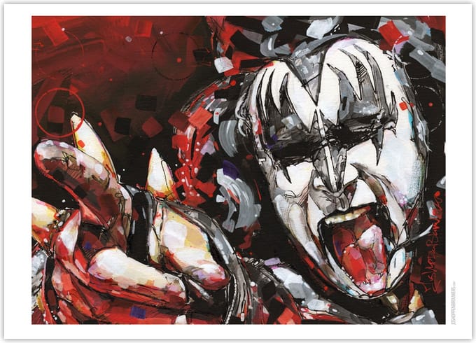 Gene Simmons poster 70x50 cm