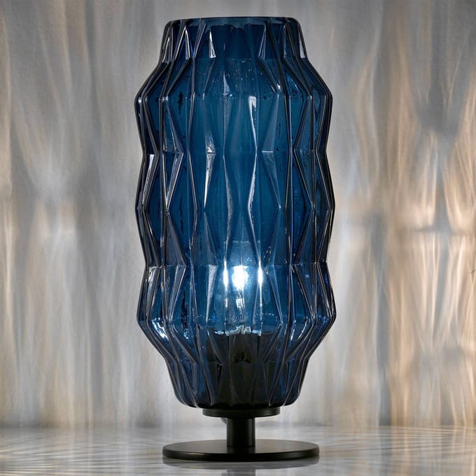 Selène Origami tafellamp, blauw