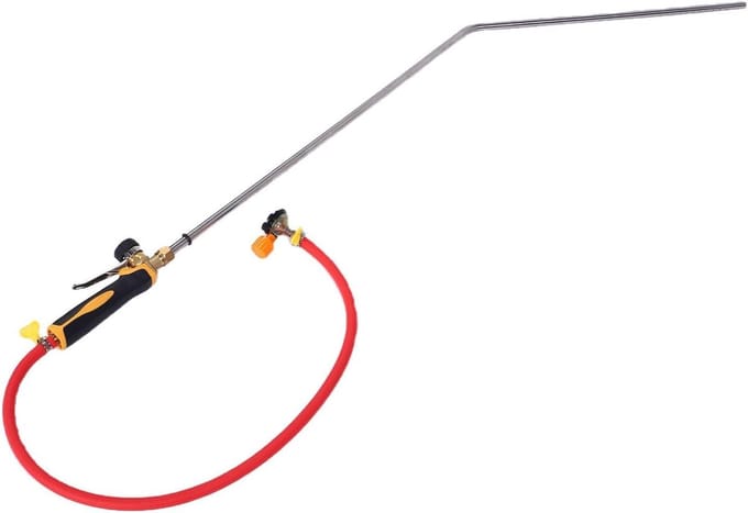 Uierhaarbrander - Koe verzorging - Efficiënte melkvoorbereiding - Gebogen roestvrij staal - 96 cm staaf - Zilver