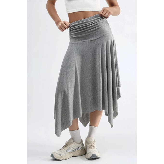 Zachte Touch Asymmetrische Midi Rok