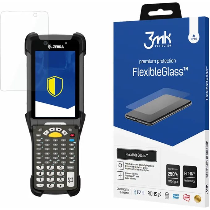 Hybride glas 3MK Zebra MC930B/MC9300 FlexibeGlass™