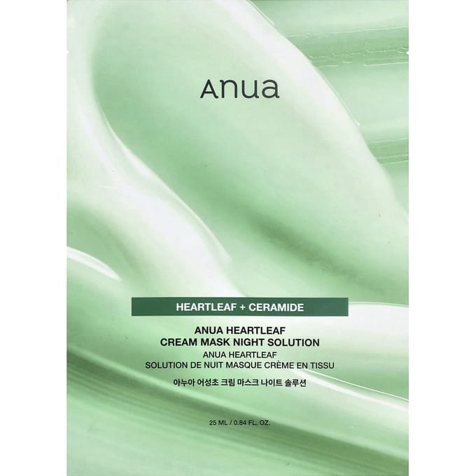 Anua - Heartleaf Cream Mask Night Solution Pack Bundle Set - Sheetmasker Set