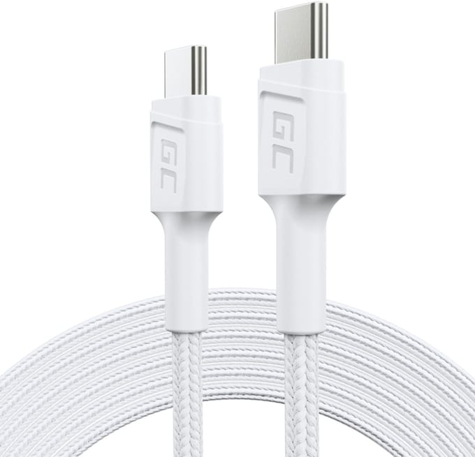 Green Cell KABGC29W USB-kabel USB 3.2 Gen 1 (3.1 Gen 1) 2 m USB C 0,48 Gbit/s 60 W Wit