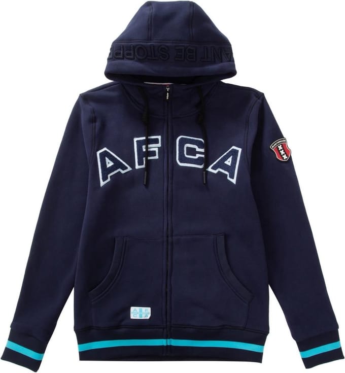 AFCA Vest Navy Zipped Ice - Vest - Hoodie - AFCA - Ajax - Amsterdam