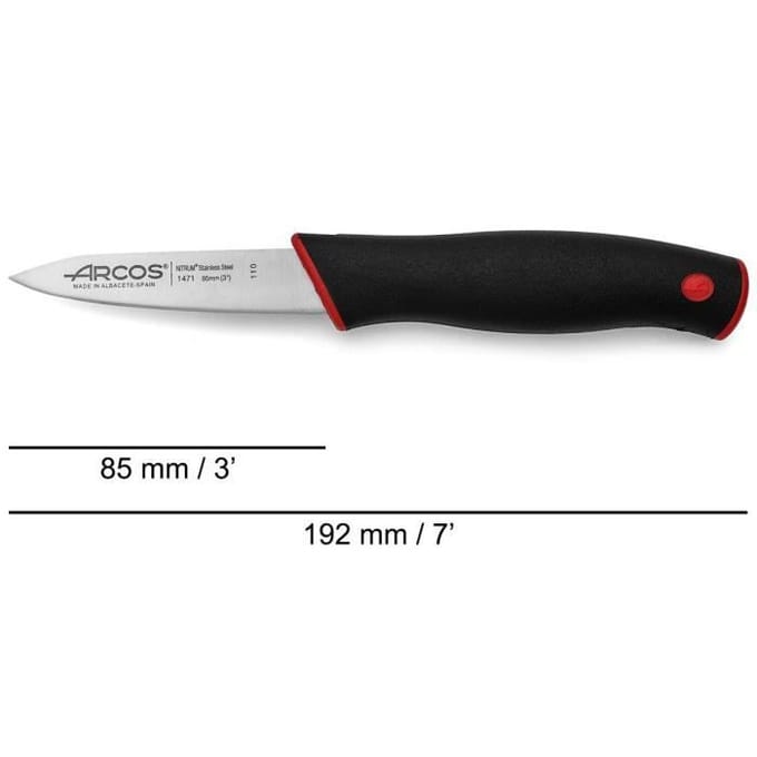 Office mes - ARCOS - Dúo - Lemmet van Nitrum® roestvrij staal - 85 mm - Ergonomisch