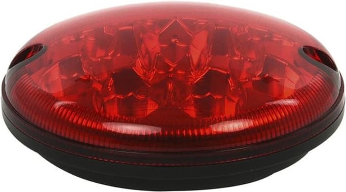 ProPlus Mistachterlicht - LED - 12V & 24V - Ø 95 mm - Rood - IP67