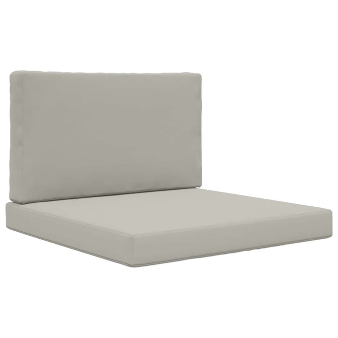 vidaXL - Buitenbankkussen - Polyester - Grijs - 80 - x - 80 - cm