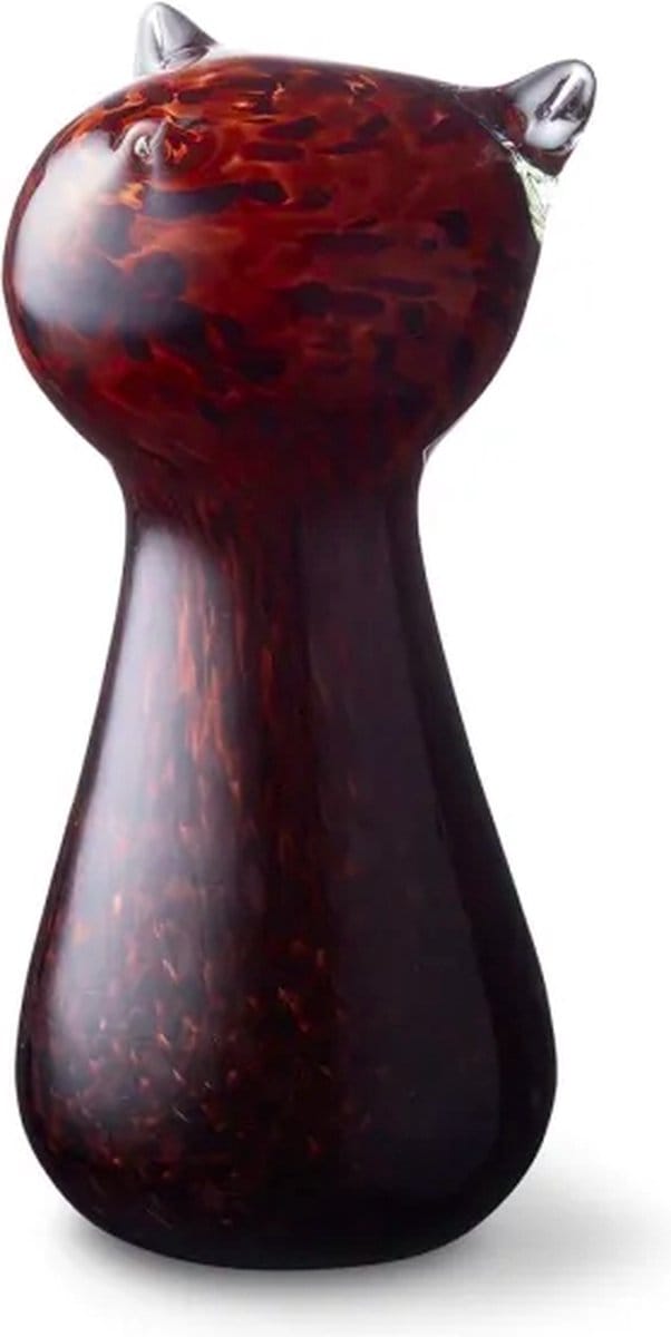 Urnencenter© Kristalglas Mini Urn Kat – Bruin Mixed