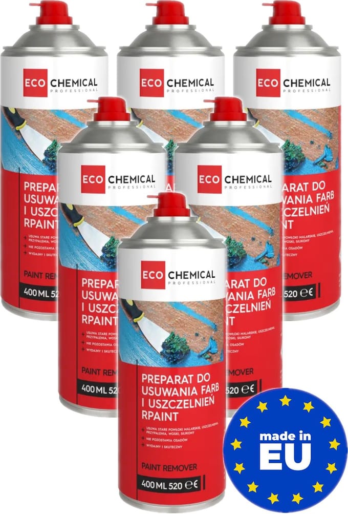 Verf Verwijderaar 6 x 400ml - Paint Remover - voor Restauratie Oldtimer Fiets Kozijn Deur - Made in EU