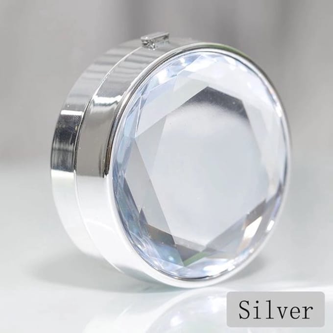 Diamond lenzendoosje | inclusief alle nodige applicators | Zilver