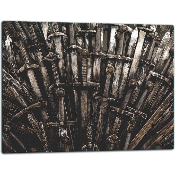 TMK ArtDeko - Glazen Snijplank - 52x40 cm - Zwart