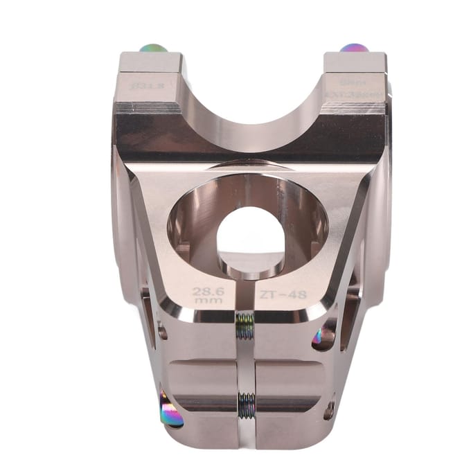 31.8mm Mountainbike Stuurpen Aluminiumlegering Lichtgewicht DIY Korte Stuurpen voor Vervanging Titanium gray