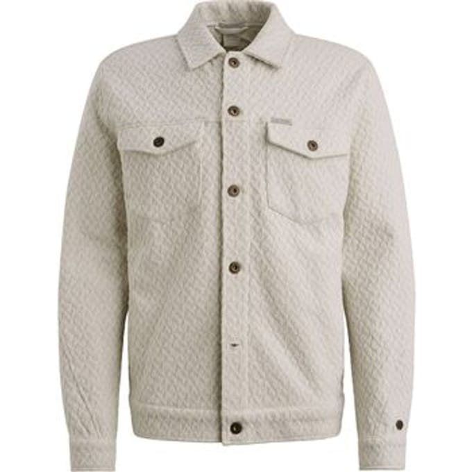 Onderhemd Cast Iron Overshirt Jacquard Ecru