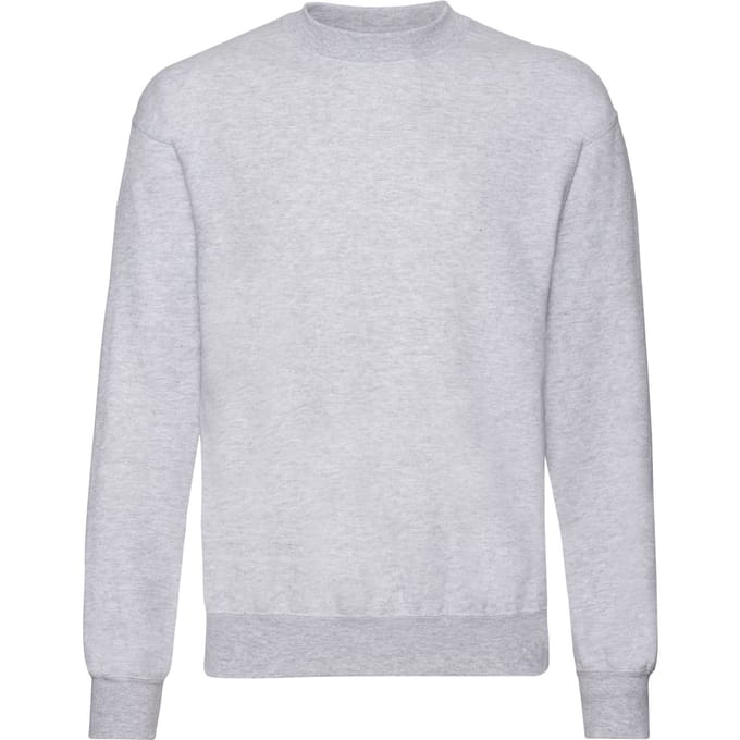 Fruit of the Loom Heren Classic Heather Ingesteld Sweatshirt (Donkergrijs)