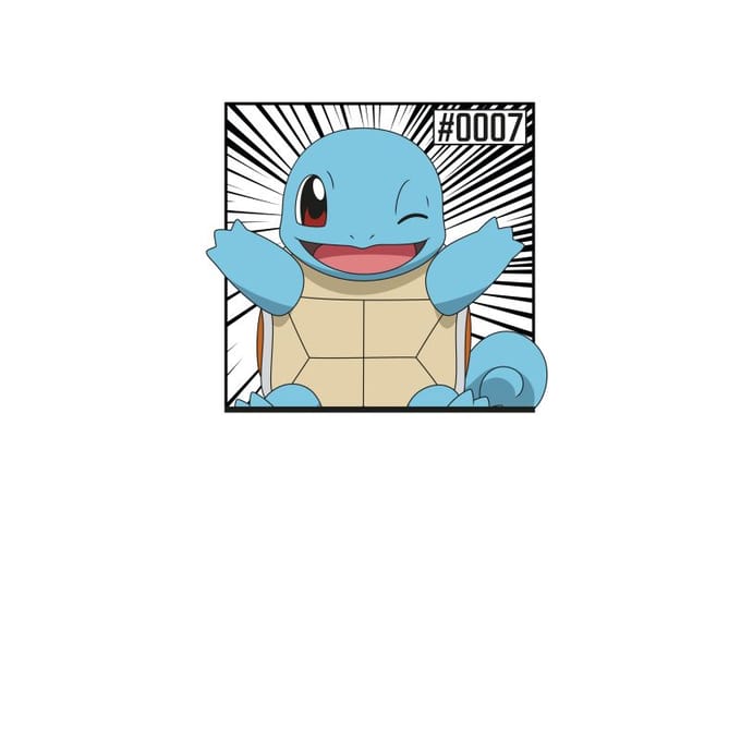 Pokémon Pokédex Squirtle #0007 Men's T-Shirt - Cream - L