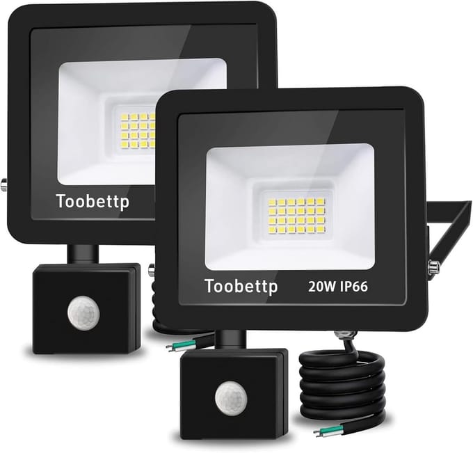 Krachtige 20W LED Schijnwerper met Bewegingssensor voor Buiten