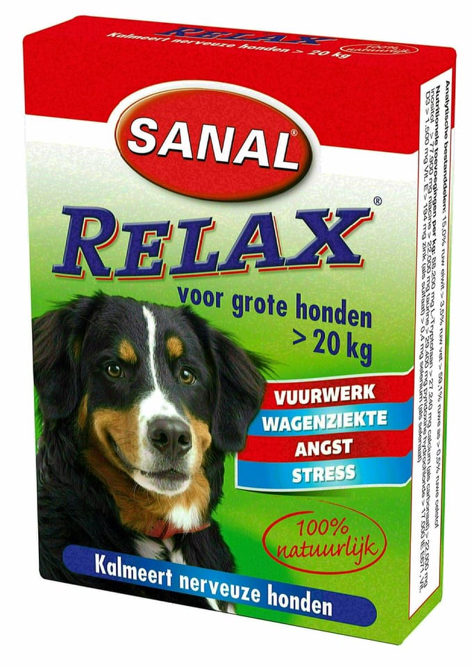 Sanal Dog Relax Kalmeringstablet Large > 20 kg 15 Tabletten