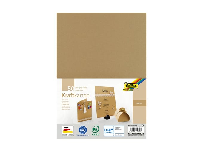Kraftpapier Folia A4 230gr 50 vel