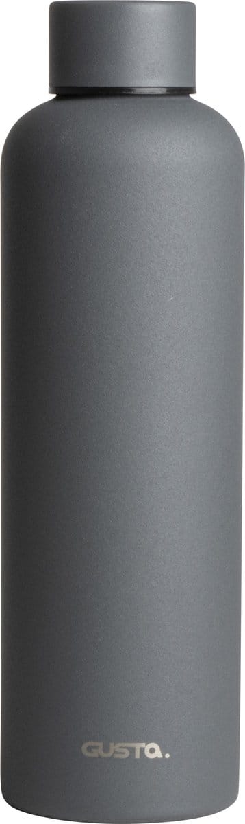 Gusta - Thermosfles - Antraciet - 500ml - RVS - ø6,8x23,5cm