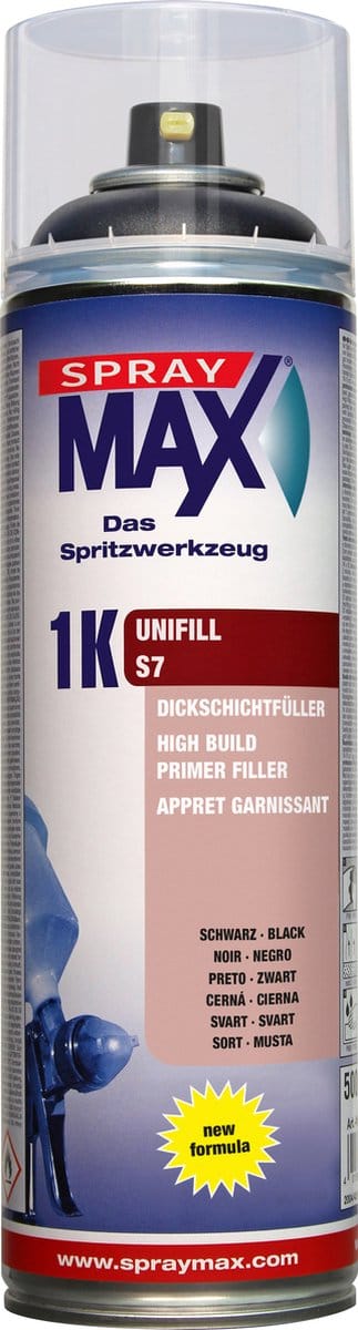 Spuitbus Primer zwart vullende grondverf zwart Spraymax 500ml