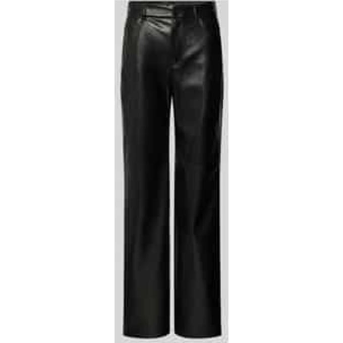 Broek in leerlook, model 'Crossroad'