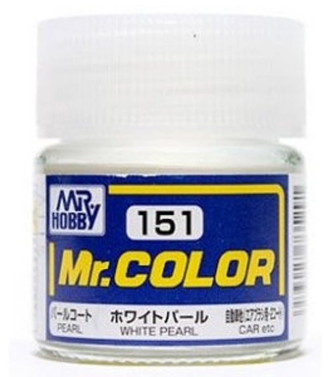 Gunze Mr. Hobby C-151 - Mr. Color 10 ml White Pearl - Lacquer Modelbouwverf
