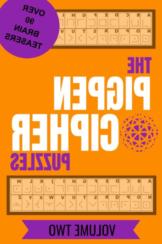 Pigpen Cipher Puzzles - Code Breaker Boek - Hersenen Trainen - Oude Geheime Code - 15.24 x 22.86 cm - Cover