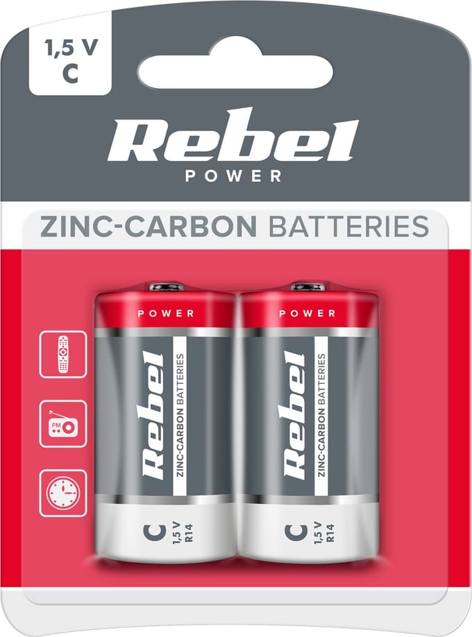 Rebel Greencell Serie - Batterij C - Zinkkoolstof