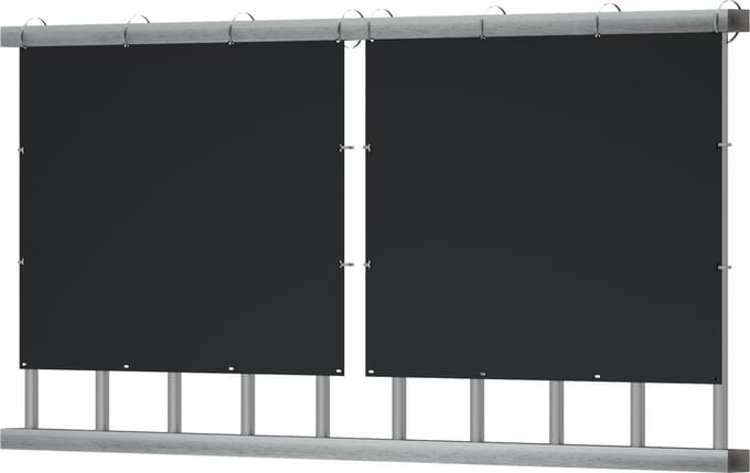 Zonnepaneel Verticale doe-het-zelf zonnepaneelset "Balkon", 400 W (2 x 200W)