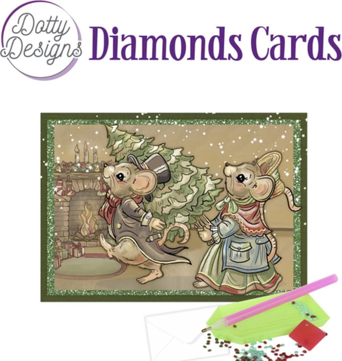 Diamond Painting Dotty Design Diamonds Cards | Have a Mice Christmas