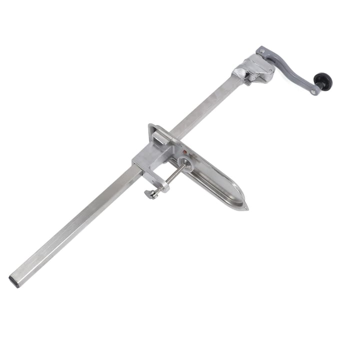 Ouvre-boîte commercial robuste en fonte et acier inoxydable manuel de table avec poignée pour