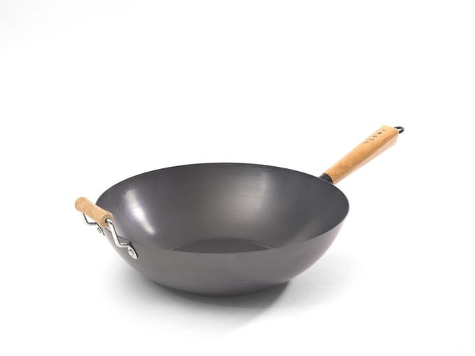 Haute Cuisine - Stalen wokpan 35 cm