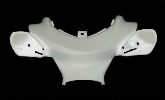 Stuurkap Yamaha Aerox, MBK Nitro tot bj. 2014 wit glans