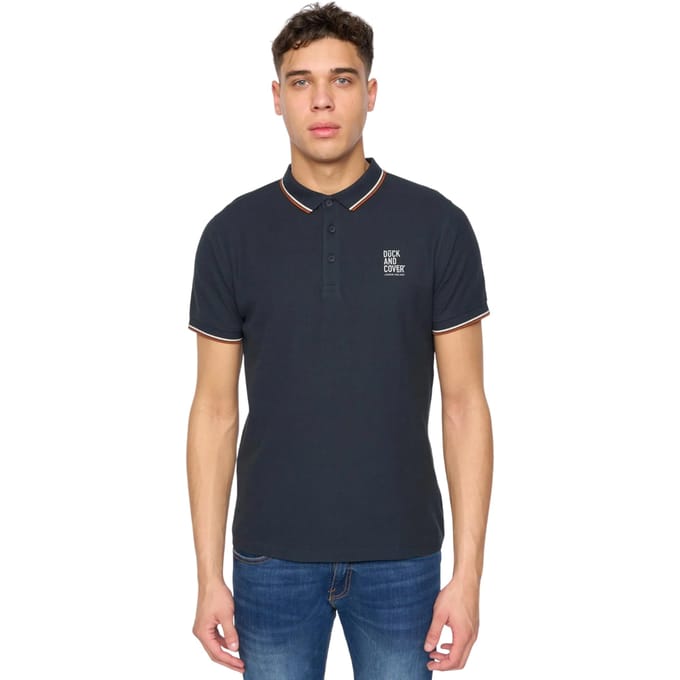 Duck and Cover Heren Melports Poloshirt (Marine)