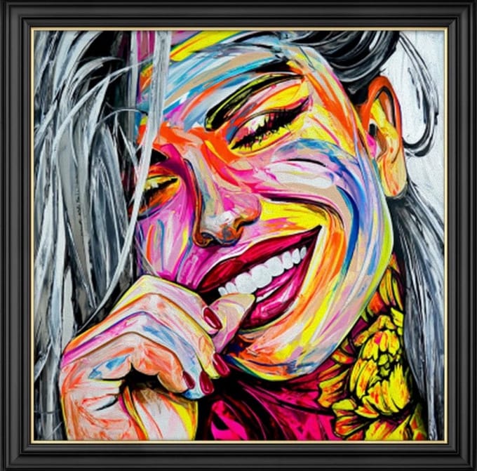 Diamond Painting Bright smile 40x40 cm vierkante steentjes